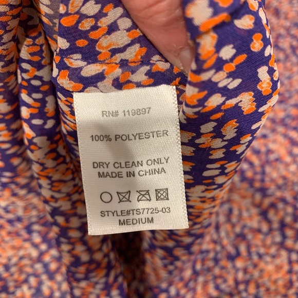 Collective Concepts Women' Size Medium Purple Sheer Racerback Tank Top Blouse - Picture 7 of 7